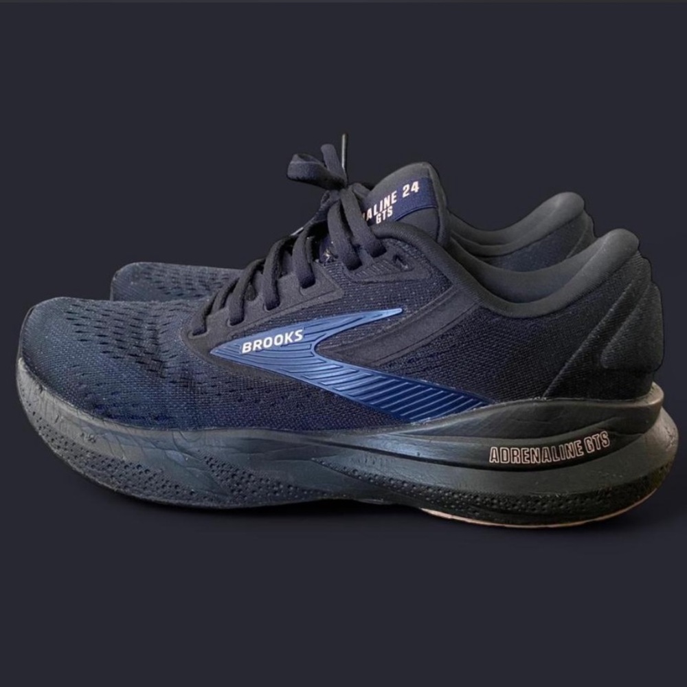 Brooks Adrenaline GTS 24 Women's Running Shoes - Black & Blue